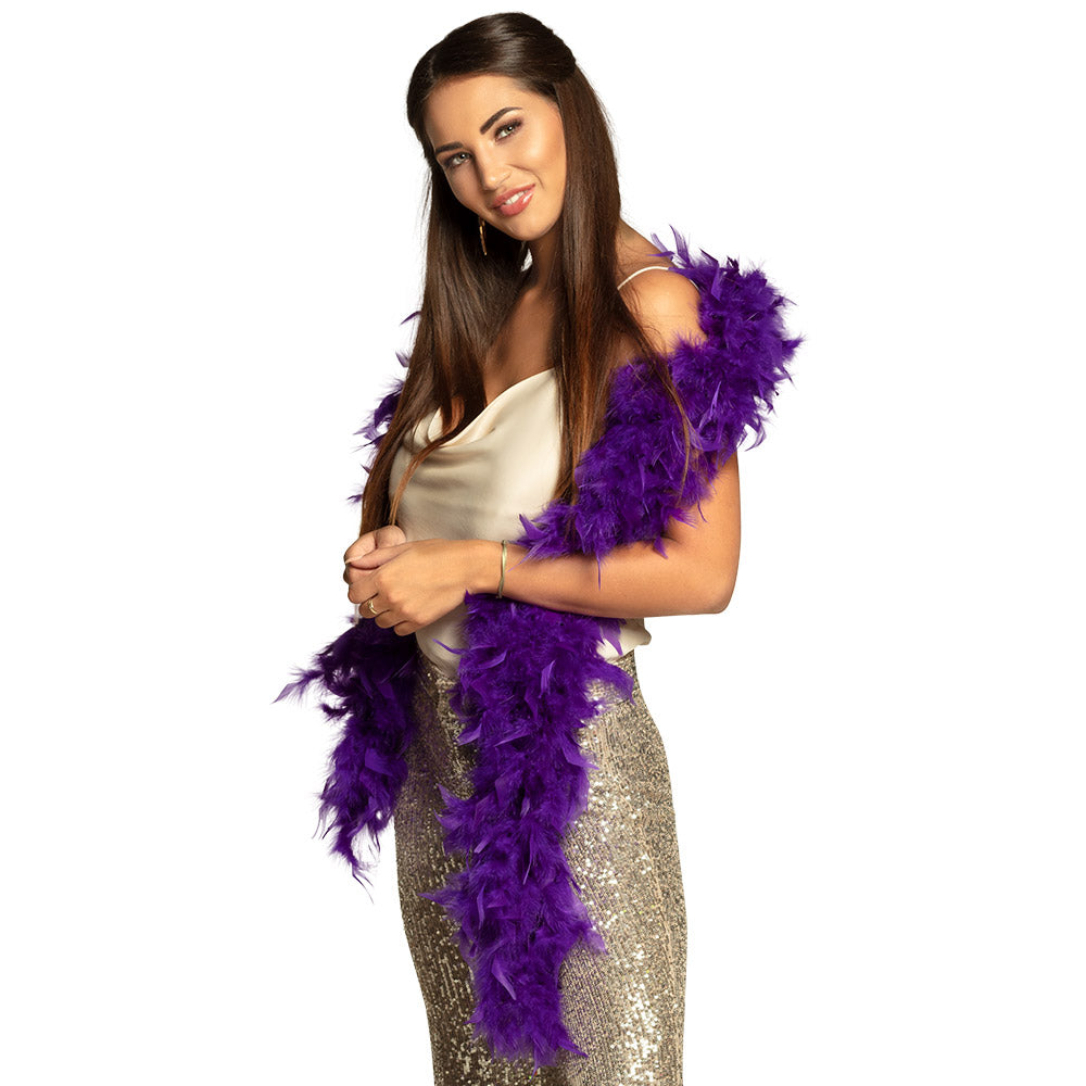 Boa Plumes Coloré - Accessoire Déguisement Fête Années 70