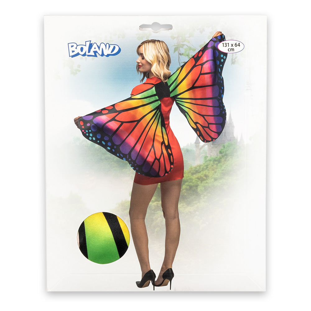 Ailes de Papillon Multicolores - Accessoire de Déguisement Féerie