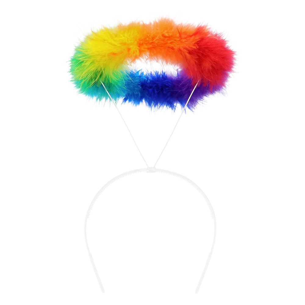 Ailes Arc-en-Ciel Deluxe avec Serre-tête - Déguisement Ange