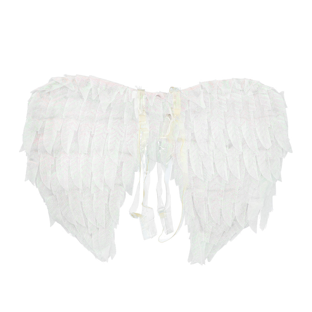 Ensemble Ailes d'Ange avec Auréole et Collier Blanc