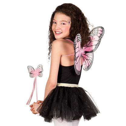Ailes de Papillon Féerie avec Baguette Magique - Déguisement Enfant