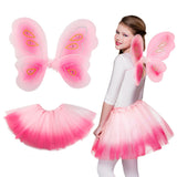 Ailes de Fée Rose avec Tutu Dégradé - Déguisement Enfant