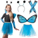 Déguisement Papillon Bleu Enfant - Ailes, Tutu & Accessoires