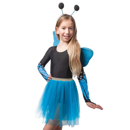 Déguisement Papillon Bleu Enfant - Ailes, Tutu & Accessoires