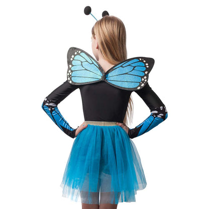 Déguisement Papillon Bleu Enfant - Ailes, Tutu & Accessoires
