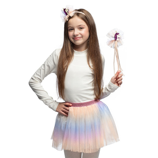 Set Déguisement Licorne Magique - Jupe Tutu Arc-en-ciel & Accessoires