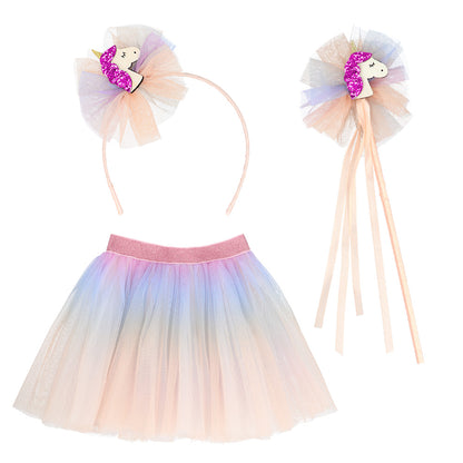 Set Déguisement Licorne Magique - Jupe Tutu Arc-en-ciel & Accessoires