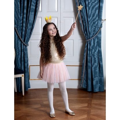 Set Princesse Couronne Tutu Rose Accessoires Fête Enfant