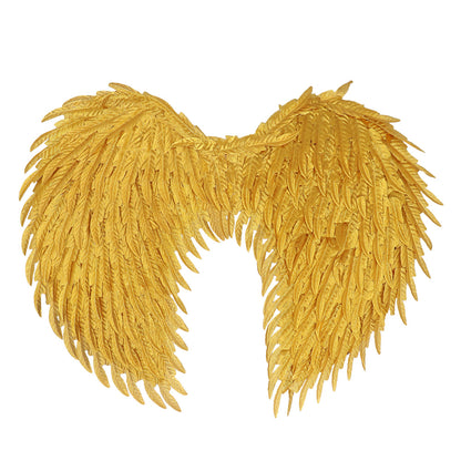 Ailes d'ange dorées paillettes - Accessoire déguisement féerique