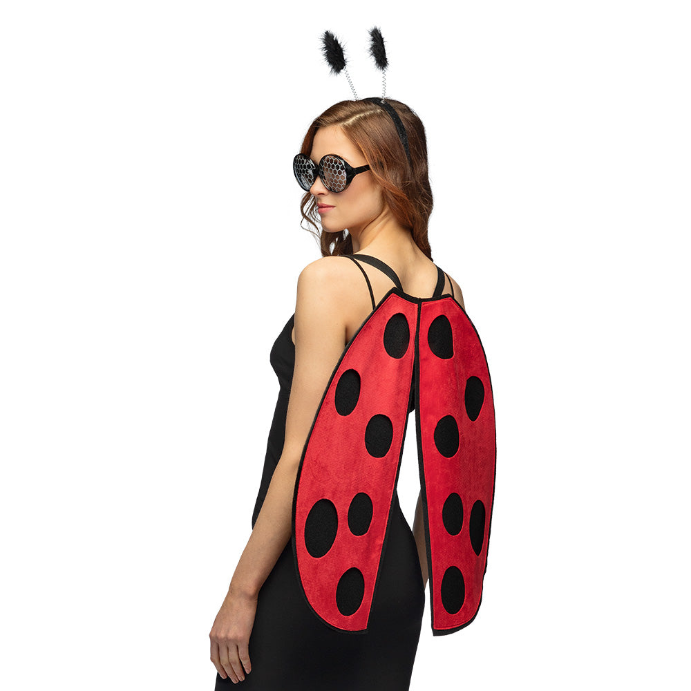 Déguisement Coccinelle Complet - Ailes, Lunettes et Antennes