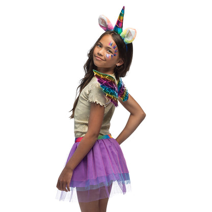 Déguisement Licorne Arc-en-Ciel Enfant - Ailes, Corne et Tutu