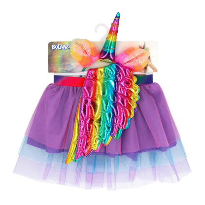 Déguisement Licorne Arc-en-Ciel Enfant - Ailes, Corne et Tutu