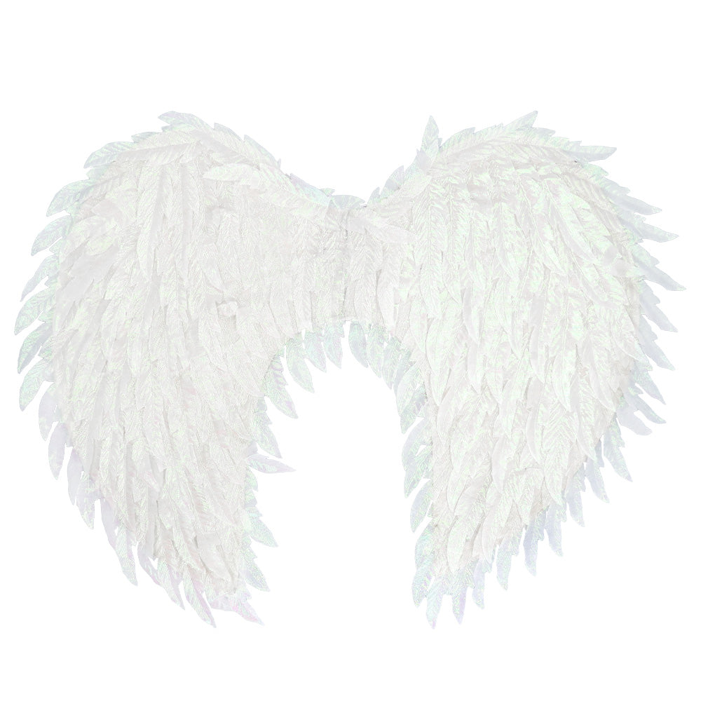 Ailes d'Ange Blanches Pailletées - Accessoire Déguisement