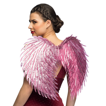 Ailes d'Ange Plumes Rose Poudré - Costume Féerie
