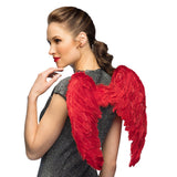 Ailes Rouges Plumes Déguisement Ange Démon Adulte