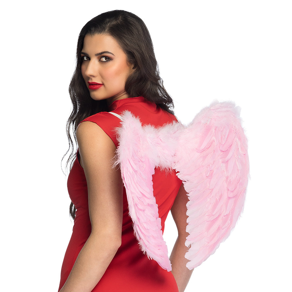 Ailes d'Ange Rose Fluo - Accessoire Déguisement Adulte