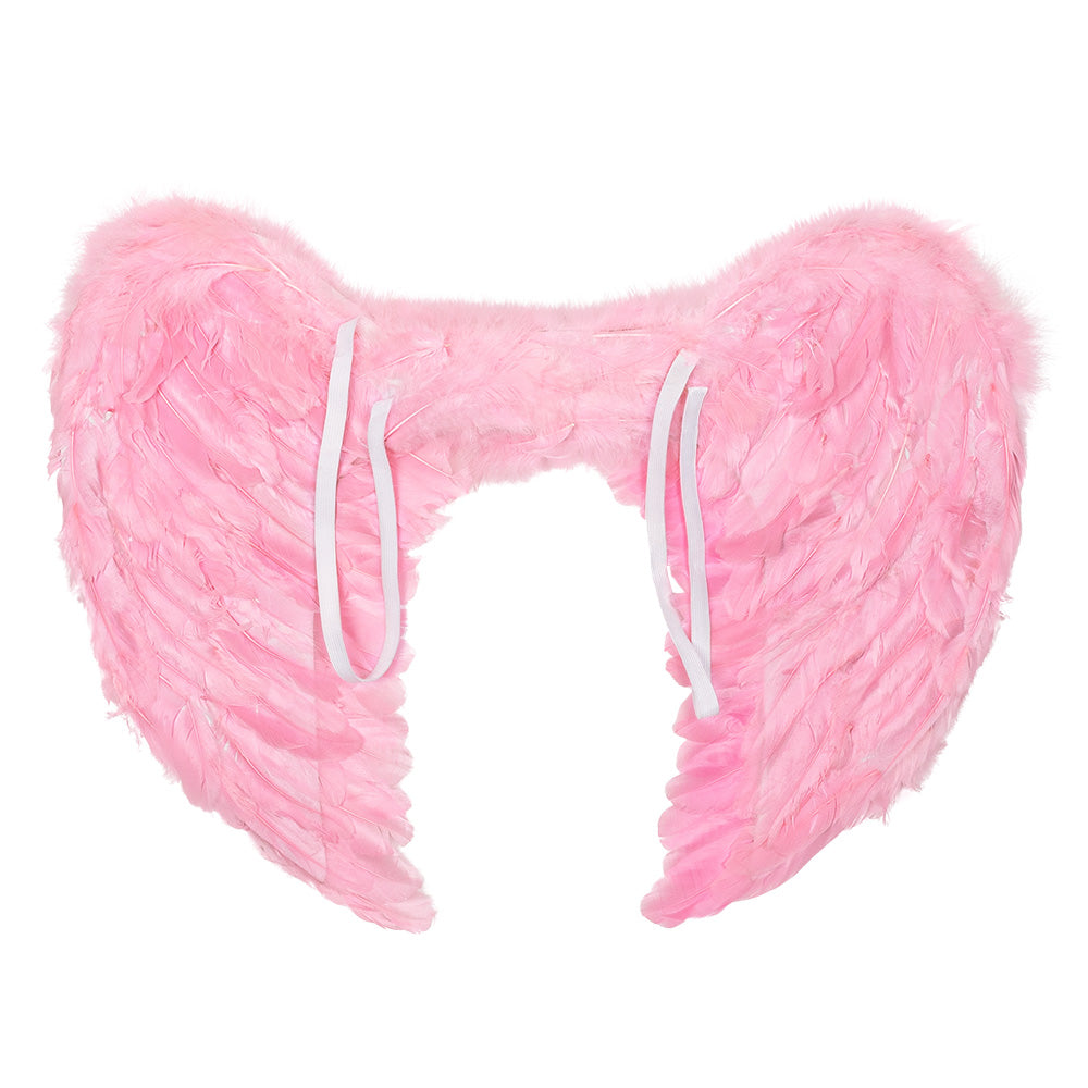 Ailes d'Ange Rose Fluo - Accessoire Déguisement Adulte