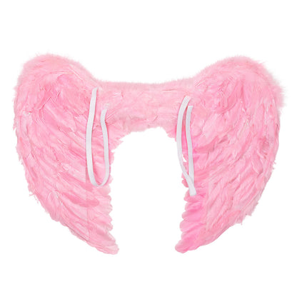 Ailes d'Ange Rose Fluo - Accessoire Déguisement Adulte