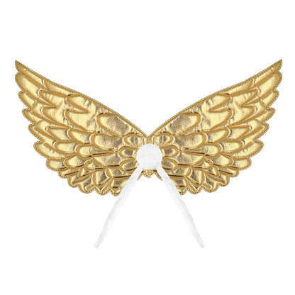 Ailes d'Ange Dorées Paillettées - Accessoire Déguisement Enfant