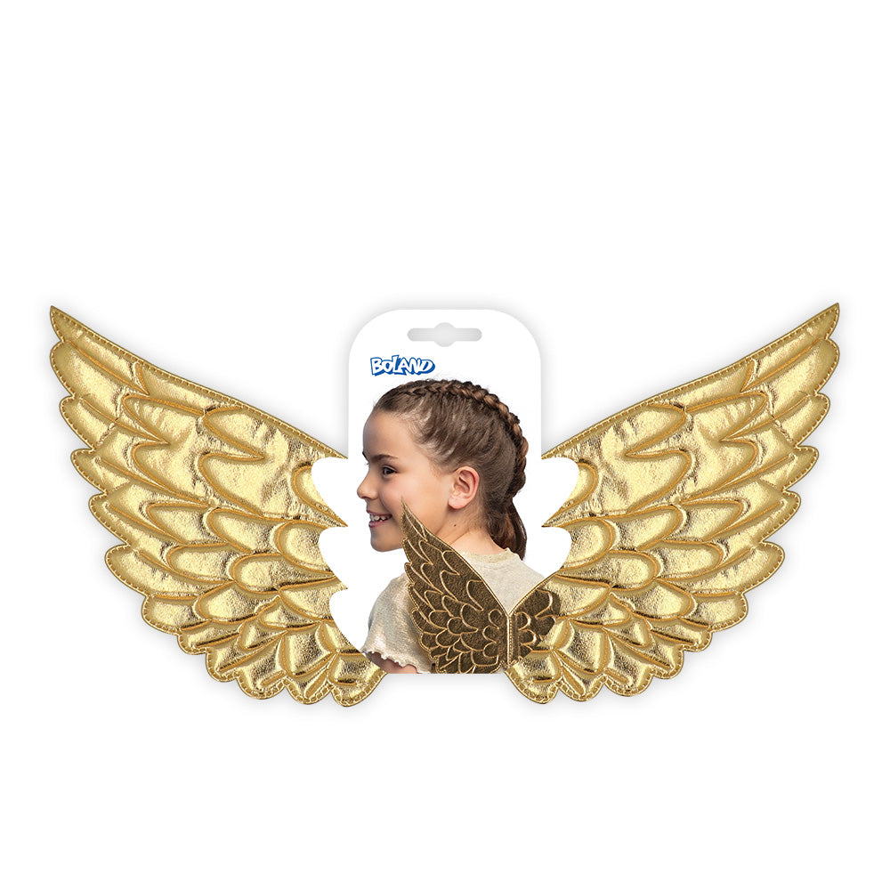 Ailes d'Ange Dorées Paillettées - Accessoire Déguisement Enfant
