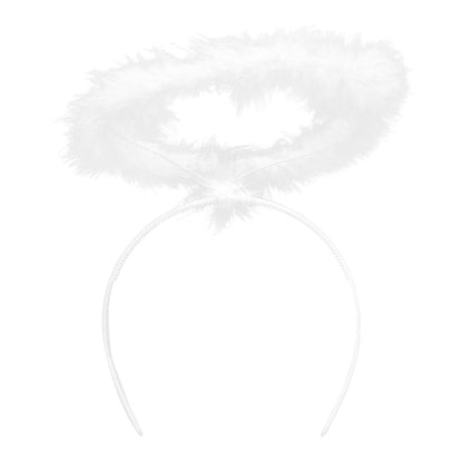 Ensemble Ailes d'Ange Blanc - Auréole & Ailes pour Déguisement