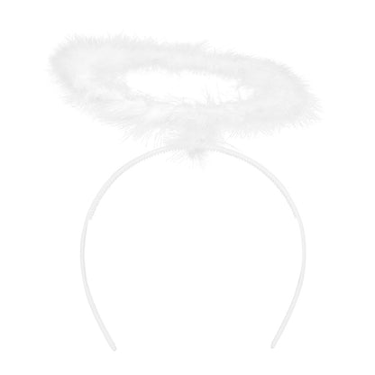 Ensemble Ailes d'Ange Blanc - Auréole & Ailes pour Déguisement