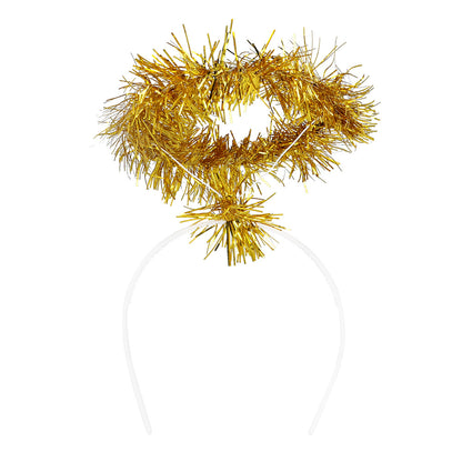 Serre-tête Tinsel Scintillant Doré - Accessoire Fête Festif
