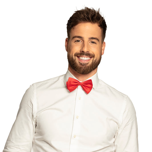 Nœud Papillon Rouge Satin - Accessoire Soirée Élégant