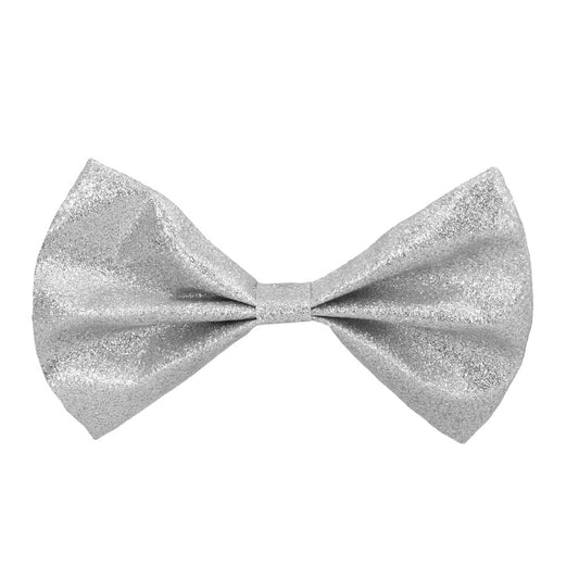 Nœud Pap' Argent Pailleté - Accessoire Soirée Élégant