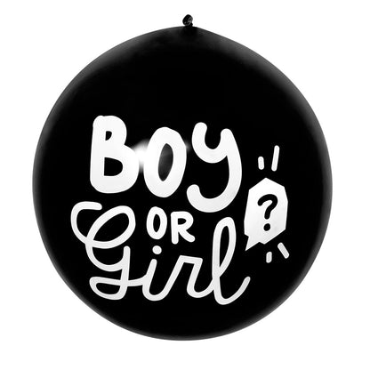 Ballon Révélation Sexe Boy or Girl - Noir 90cm