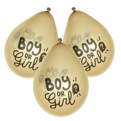 Ballons Boy or Girl Couleur Ivoire - Révélation Gender