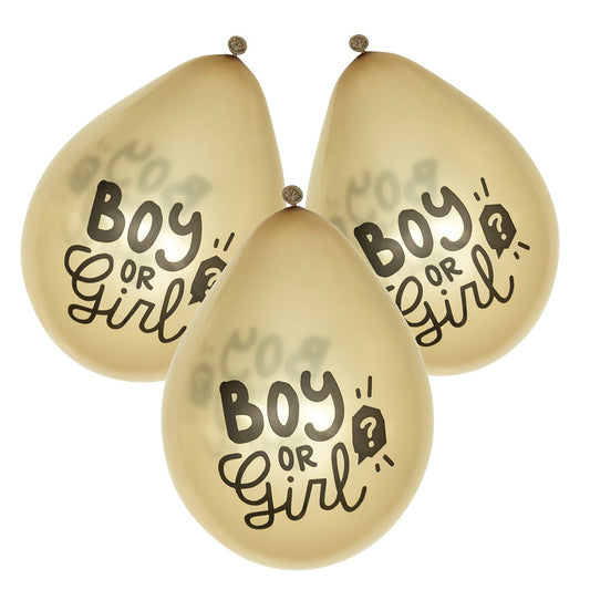 Ballons Boy or Girl Couleur Ivoire - Révélation Gender