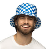 Chapeau Bavarois Carreaux Bleu et Blanc - Accessoire Oktoberfest