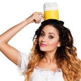 Chapeau Bière Oktoberfest avec Chope Jaune - Déguisement Fête