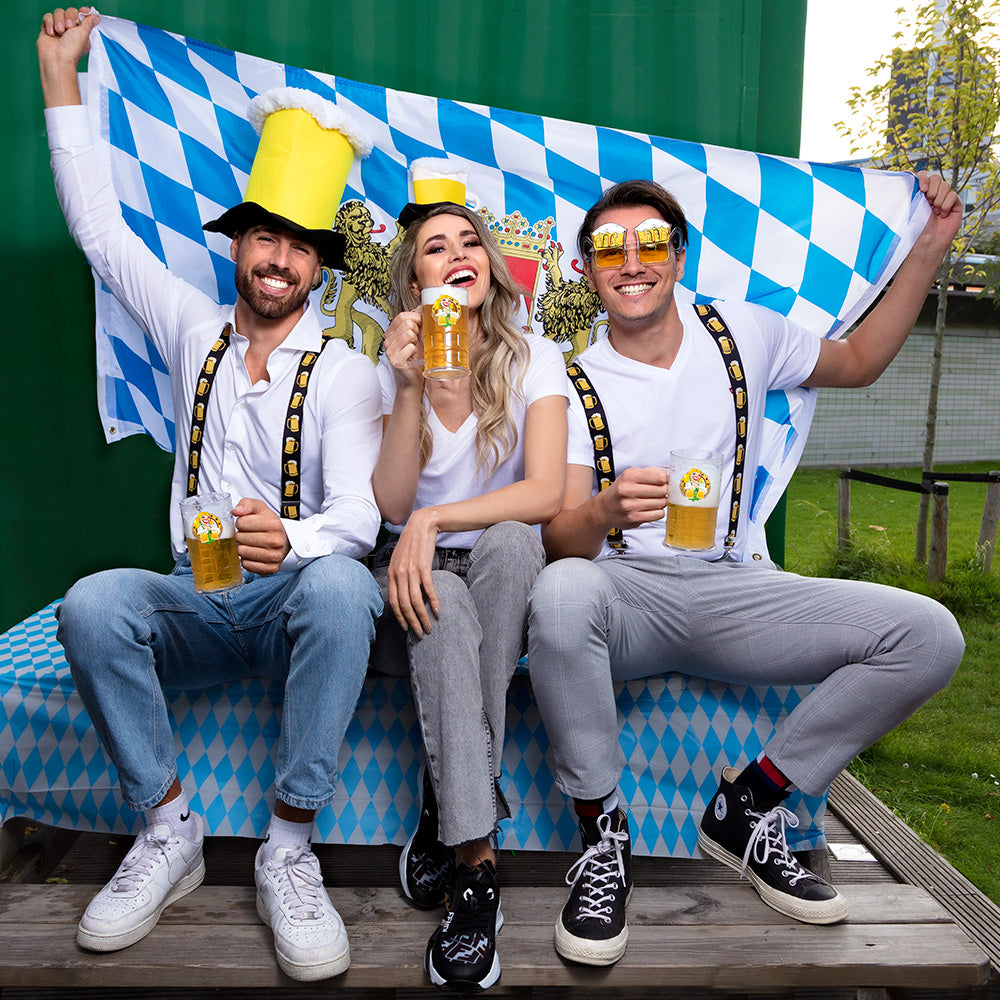 Chapeau Bière Oktoberfest avec Chope Jaune - Déguisement Fête