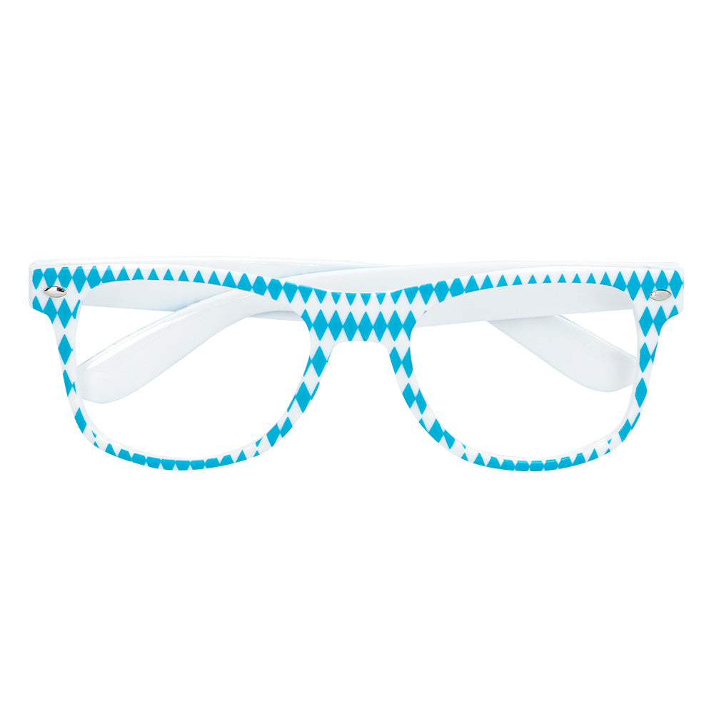 Kit Costume Bavarois Bleu Blanc - Lunettes, Nœud Pap', Bretelles