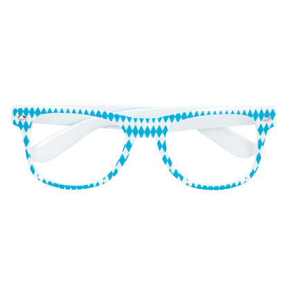 Kit Costume Bavarois Bleu Blanc - Lunettes, Nœud Pap', Bretelles