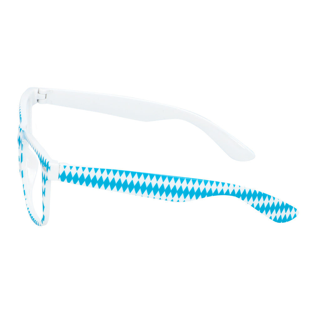 Kit Costume Bavarois Bleu Blanc - Lunettes, Nœud Pap', Bretelles