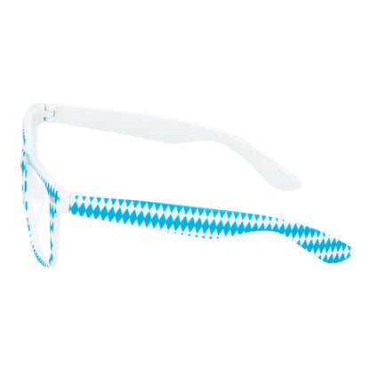 Kit Costume Bavarois Bleu Blanc - Lunettes, Nœud Pap', Bretelles