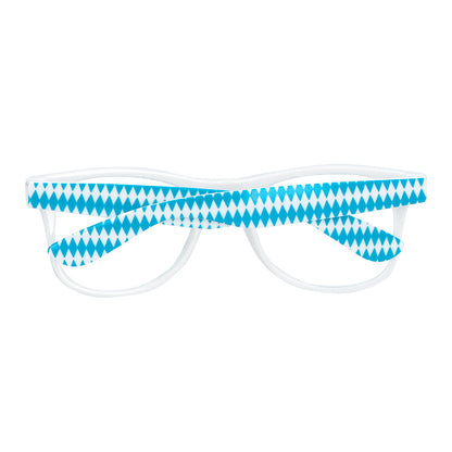 Kit Costume Bavarois Bleu Blanc - Lunettes, Nœud Pap', Bretelles
