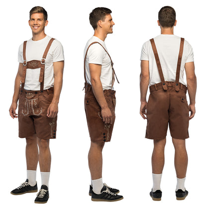 Lederhosen Bavarois Marron - Costume Oktoberfest Authentique
