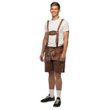 Costume Bavarois Lederhosen Homme - Bretelles Cuir Authentique