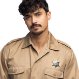 Insigne Sheriff Métallisé - Accessoire Costume Western Adulte
