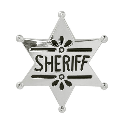 Insigne Sheriff Métallisé - Accessoire Costume Western Adulte