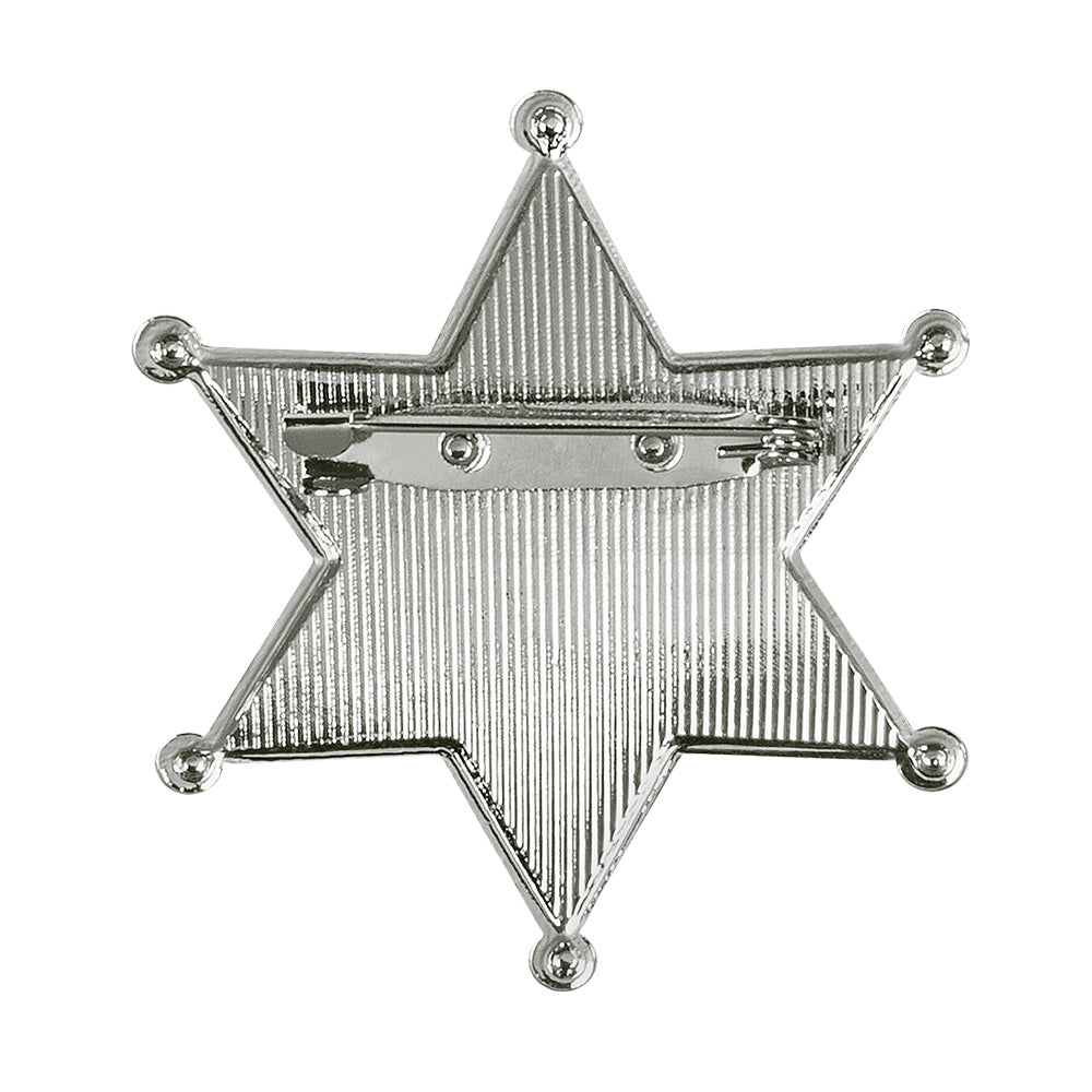 Insigne Sheriff Métallisé - Accessoire Costume Western Adulte