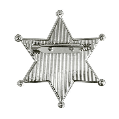 Insigne Sheriff Métallisé - Accessoire Costume Western Adulte