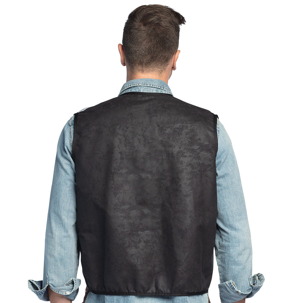 Gilet Cowboy Frangé Noir - Déguisement Western Adulte