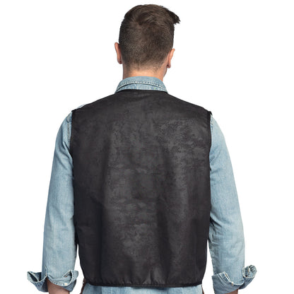 Gilet Cowboy Frangé Noir - Déguisement Western Adulte