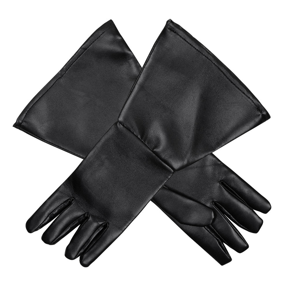 Gants Longs Noirs en Cuir pour Déguisement Cowboy