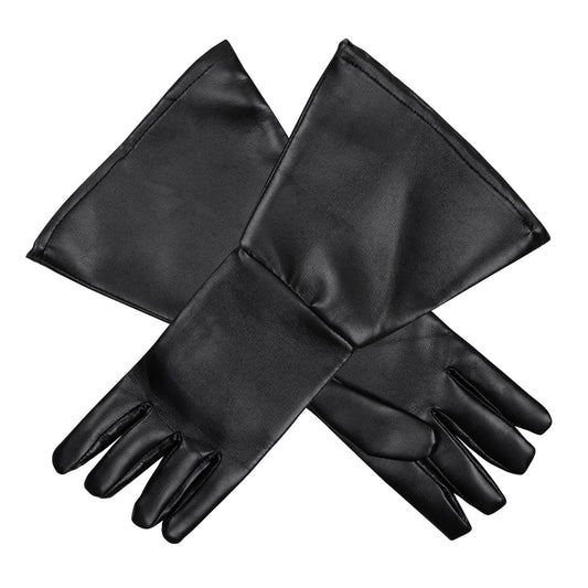 Gants Longs Noirs en Cuir pour Déguisement Cowboy